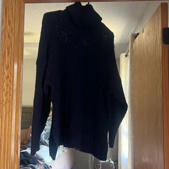 Aerie - tunic, turtle neck sweater - size small - navy blue - Picture 2 of 2